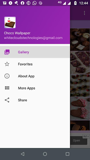 Android application Chocolate Wallpaper Gallery screenshort