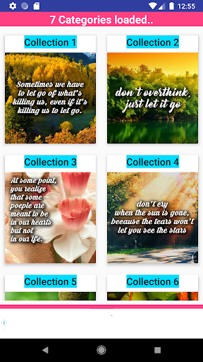 Android application Letting Go Quotes 2020 screenshort
