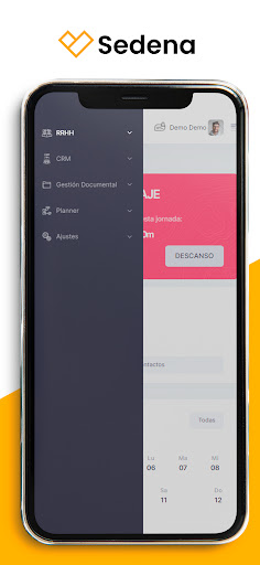 Sedena TimeClock Screen 3