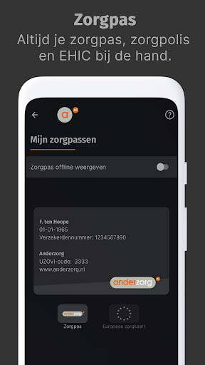 Anderzorg app Screen 3