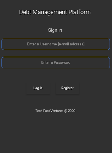 Android application Debt Manager screenshort