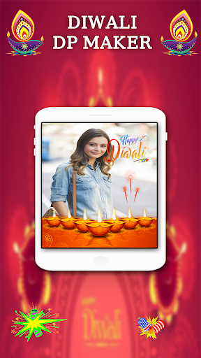 Android application Diwali DP Profile Photo Maker screenshort