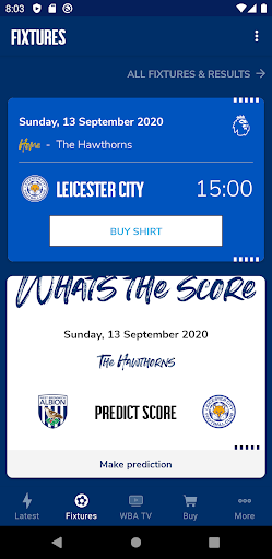 West Bromwich Albion Screen 2