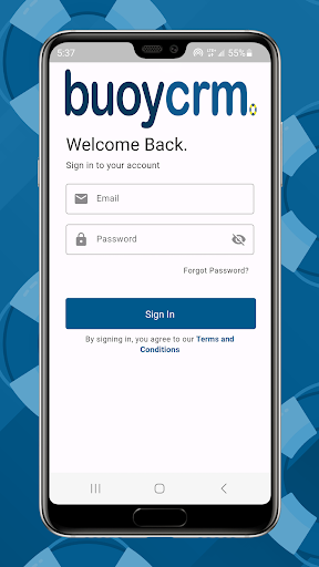Android application Buoy CRM screenshort