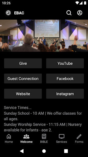 Eagle Bend Apostolic Church Screen 2