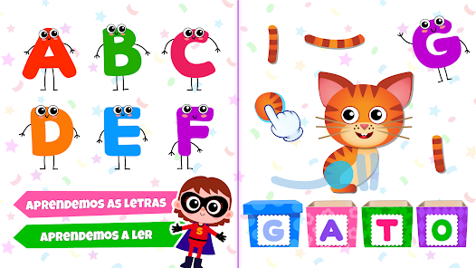 ABC Desenhamos! Aprender a Desenhar Letra Desenhos Livro de Colorir  Alfabeto Jogos Educativos Para Meninas e Meninos GRATIS Bebes Infantil Jogo  Educativo para Infantis Bebe Crianças dos 2 3 4 5 6
