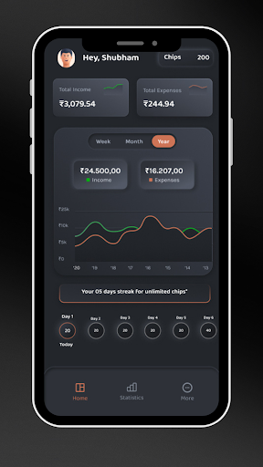 AERN: Expense management Screen 2