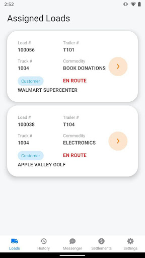 Android application Titanwinds Driver screenshort