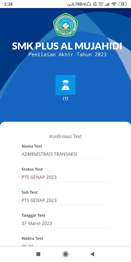 Exam SMK PLUS AL-MUJAHIDI Screen 2