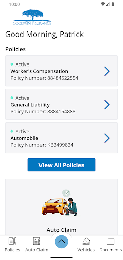 Goodwin Insurance Screen 2