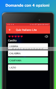 Quiz Italiano - Quiz per allen Skärmdump