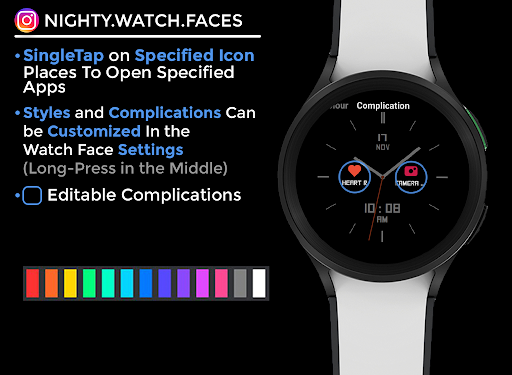 Squnight - watch face screenshot 5