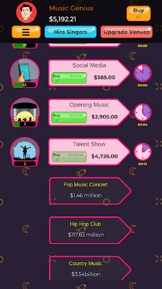Talent Manager - Idle Music Cl - Screenshot 2