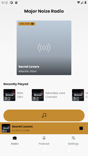 Android application Major Noize Radio screenshort