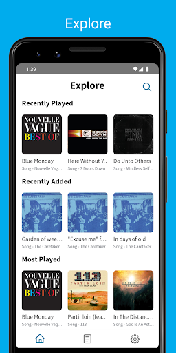 Android application mStream Player screenshort