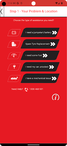 Roadside Response Screen 3