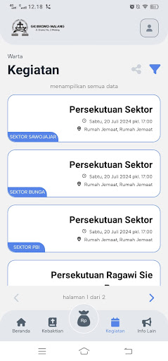 Android application GKI Bromo screenshort