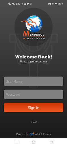 Android application churchBOOK Admin screenshort