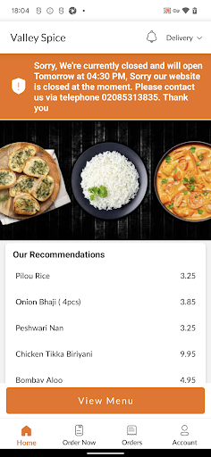 Valley Spice Screen 2