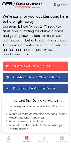 CPR Insurance App Screen 3