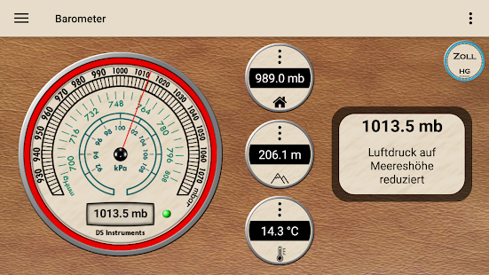 DS Barometer und Höhenmesser Screenshot