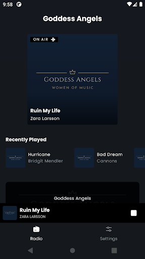 Android application Goddess Angels screenshort
