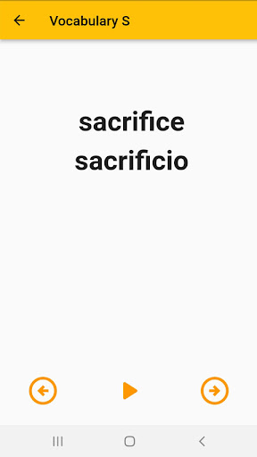 English Italian Dictionary Screen 3