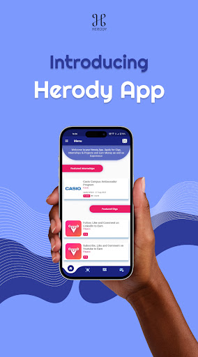 Android application Herody: Earn Money With Gigs screenshort