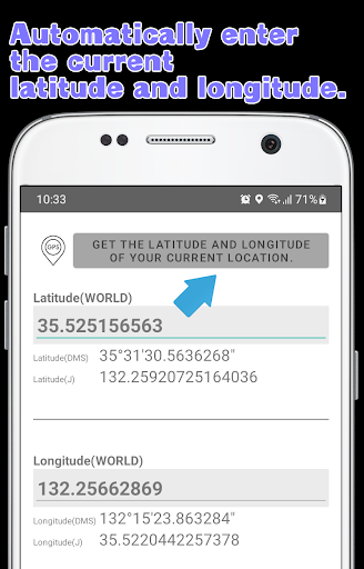 Converter [Lati,Long] & GPS Screen 2