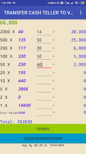 Tally Cash For Bankers Screen 3