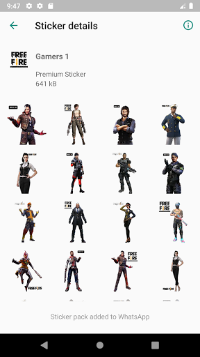 Latest FF Sticker 2021 forWAStickerApps