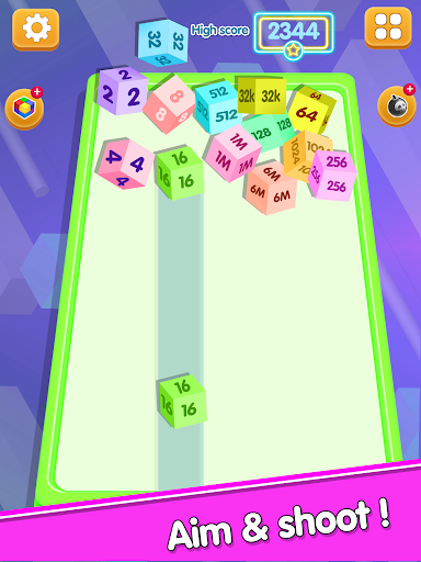 Android application Chain Cube: 2048 merge Game screenshort