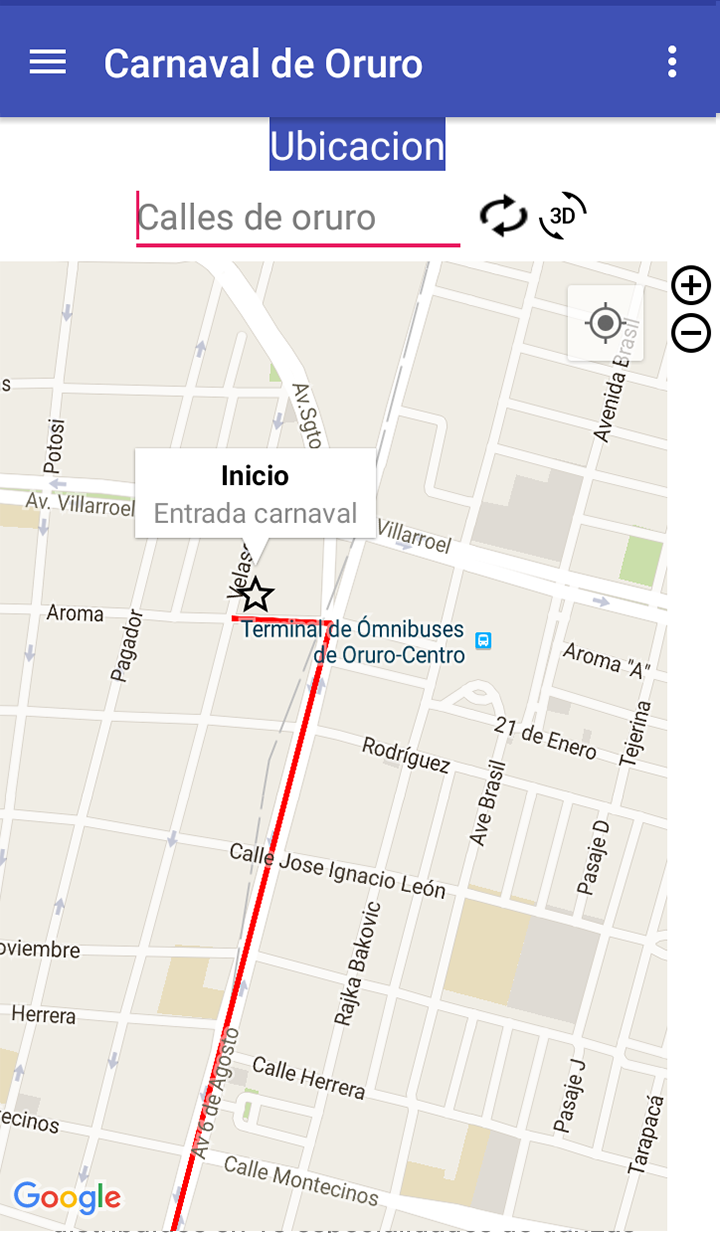 Android application Carnaval de Oruro 2016 screenshort