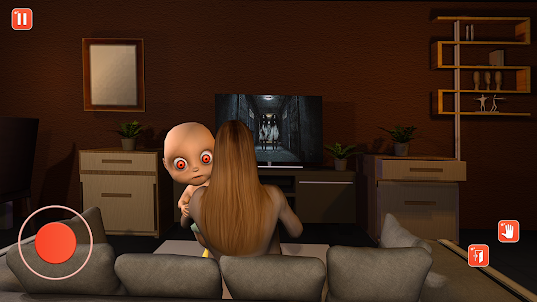 Pink Baby in Horror House Game