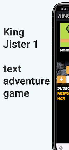 Android application King Jister 1 - text adventure screenshort