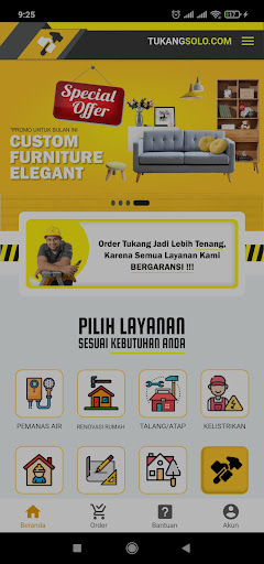 Android application Tukang Solo screenshort