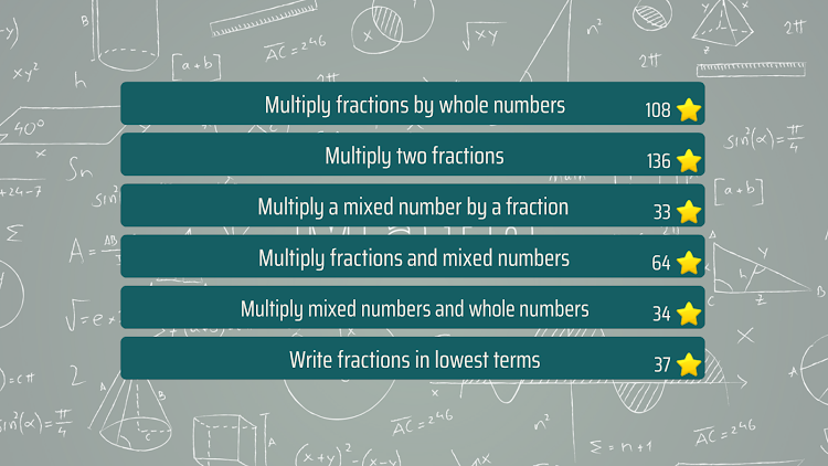 Multiplying Fractions Trainer - 8.0.0 - (Android)