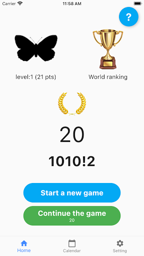 Android application 1010!2 screenshort