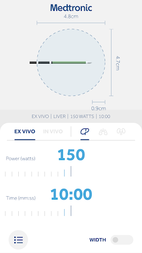 Android application Emprint™ Ablation System screenshort