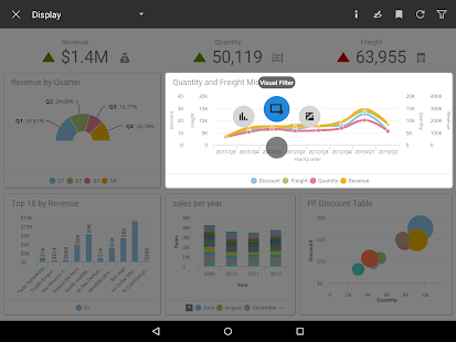 Infor Birst Mobile Analytics Varies with device APK screenshots 17