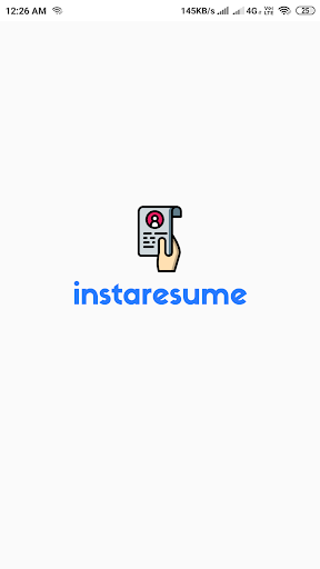 Android application Instaresume Resume Builder screenshort