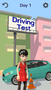 Driving Test-3D car simulation