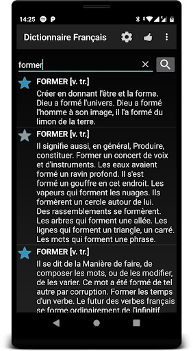 Dictionnaire Français Hors-Lig Screen 2