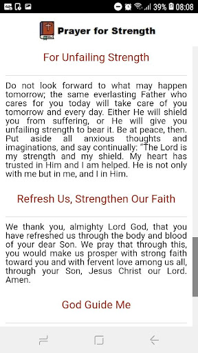 Prayer for Strength Screen 3