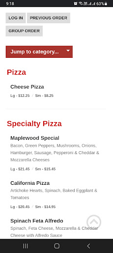 Maplewood Pizza Screen 3