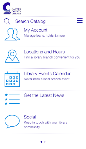 Android application Carver County Library Mobile screenshort