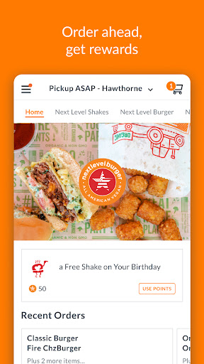 Android application Next Level Burger screenshort