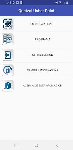 Android application QuetzalUsherPoint screenshort