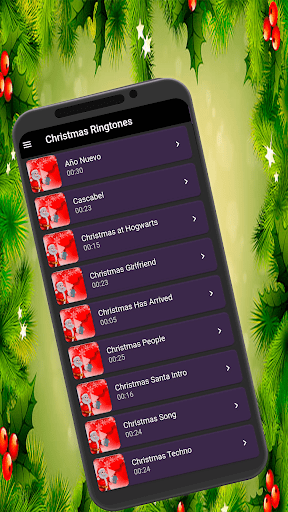 Android application Christmas music ringtones screenshort