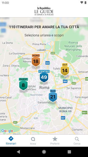 Android application ScopriRoma screenshort